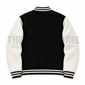 Blousons universitaires en molleton et blousons bomber en cuir pour hommes, style cool, personnalisés, tendance, vente en gros - Product Image 2