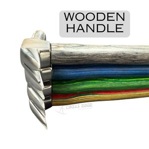 Martillo de herrador duradero con cabeza de acero de precisión y mango de madera para clavar herraduras, reparar pezuñas de caballo y ajustar herraduras - Product Image 4