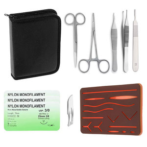 Kit de formation médicale : Nouveau kit complet d'entraînement à la suture avec coussinets de suture en silicone en forme d'arche, outil de suture professionnel - Product Image 1