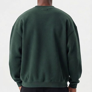Prix de gros Sweat-shirts et chemises à col montant, coupe oversize, col ras du cou, 100% coton épais, brodés, à épaules tombantes, pour l'hiver - Product Image 6