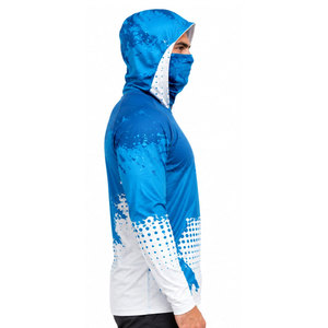 Sudadera con Capucha Personalizada de Talla Grande UPF 50, Impermeable, para Pesca al Aire Libre, con Capucha Completa, Manga Larga, Secado Rápido, Estampado Sublimado, Unisex - Product Image 5