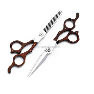 Ciseaux professionnels à effiler les cheveux en acier 440C, logo personnalisé, ciseaux de barbier professionnels pour salon, vente en gros OEM ODM - Product Image 1