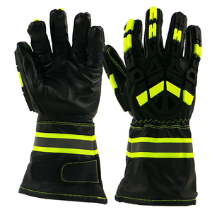 Guantes Mecánicos de Alta Visibilidad Anti-Impacto, Guantes de Seguridad para Trabajo con Aceite y Gas, Protección TPR, Guantes Industriales de Cuero, Logotipo Personalizado - Product Image 4