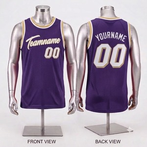 Camiseta de Baloncesto Personalizada Morada sin Mangas, Malla Sublimada Transpirable, Nombre del Equipo 00, Vista Frontal y Trasera, Ropa Unisex para Adultos - Product Image 1