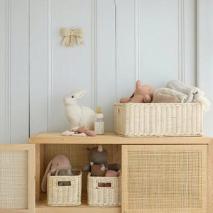 Pequeño y Elegante Juego de Cestas de Ratán con Estructura de Acero Resistente, Diseñado para Evolucionar con tu Hogar - Product Image 2