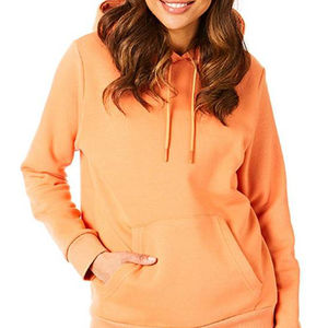 Nouveau Hoodie Femme Orange Hiver Coupe Ample Épaules Tombantes avec Broderie 3D Personnalisée sur le Devant, Anti-Plis et Respirant 100% Coton - Product Image 1