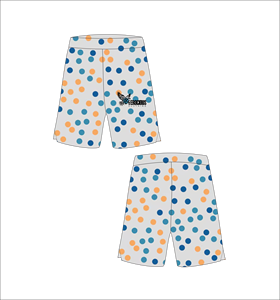 Ferocious Clothing Short de bain pour homme grande taille, motif à pois, taille élastique, décontracté, en polyester tissé - Product Image 1