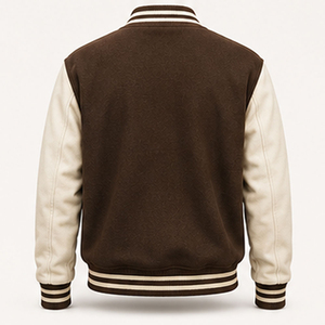 High Quality Custom Canvas Varsity <b>Jacket</b> for <b>Men</b> with Front Logo Custom Color & Logo Printing Bulk Orders OEM Service - Product Image 3