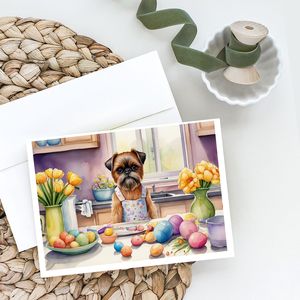 Whimsical Brussels Griffon Easter Decor Pack 8 A7 Size <b>5x7</b> Blank Note Cards with <b>Envelopes</b> for Greeting or Personal Use - Product Image 2