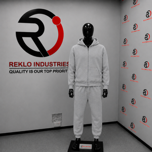 Custom <b>Grey</b> Tracksuit <b>Men</b> Full Zip <b>Hoodie</b> Jogger Pants Set <b>Plain</b> Casual Sportswear Gym Training Streetwear Wholesale Athletic - Product Image 3