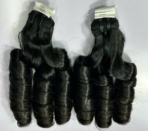 Cabello Humano Remy Vietnamita de Doble Trama, Sin Químicos, Ondulado Natural con Estilo de Ondas Naturales, Color Negro - Product Image 2