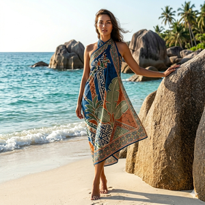Pareo Hawaiano Personalizado, Sarong de Chifón Polinesio, Ligero, para Playa Tropical, Fabricante Mayorista OEM - Product Image 5