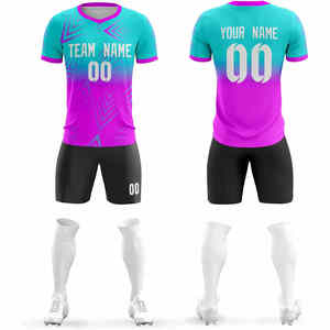 Conjunto de Uniforme de Fútbol para Hombre de Secado Rápido 100% Personalizado, Camisetas de Entrenamiento con Impresión por Sublimación, Venta al Por Mayor OEM - Product Image 1