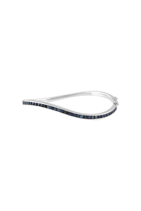Brazalete de Zafiro Azul en Plata de Ley 92.5 KLSB-20403 - Product Image 2