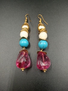 Bohemian Gold Plated <b>Princess</b> Cut Drop Earrings Imitation Pearl Women's Wedding <b>Jewelry</b> Handmade Minimalist Bowknot - Product Image 3