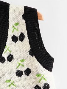 Cárdigan sin mangas transpirable y elegante para mujer - Chaleco de punto con cuello en V - Chaleco suave de color liso para mujer - Product Image 4