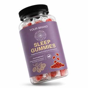 Gummies Sommeil Premium Mélange Botanique Naturel Texture Moelleuse Saveur Framboise Contenant Scellé Complément Alimentaire - Product Image 3