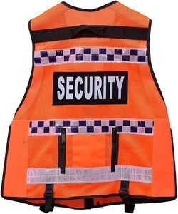 Gilet de sécurité unisexe en polyester de haute qualité, style veste, toutes saisons, pour personnel de chantier et agents de sécurité, personnalisable OEM - Product Image 5