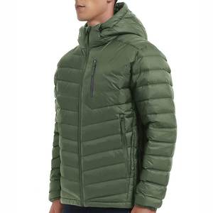 Men's Hooded Winter Puffer Jacket <b>Canvas</b> Breathable Quick Dry Waterproof Price Factory Manufactured High Street Style - Product Image 6