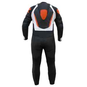 ชุดแข่งรถมอเตอร์ไซค์หนังแท้ ขายส่ง ออกแบบเองได้ ป้องกันการกระแทก แห้งเร็ว ระบายอากาศดี แขนยาว ชุดนักขี่มอเตอร์ไซค์แบบชิ้นเดียวสำหรับผู้ชาย - Product Image 2