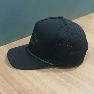 Gorra de Golf de 5 Paneles con Bordado Plano Personalizado OEM, Perforada con Corte Láser, Visera Precurvada, Estructurada, MOQ Bajo, ODM - Product Image 4