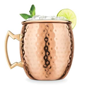 Decorative Copper Moscow Mule <b>Mugs</b> Made For Refreshing Beverage Service Stylish For Kitchen Bar And Dining Spaces - Product Image 4