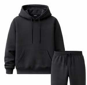 Conjunto Deportivo de Invierno Bordado y Cómodo, 100% Algodón, Ropa Casual con Logotipo Frontal - Product Image 4