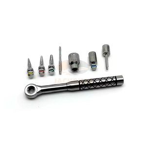 Kit d'osteotomes Lift en acier inoxydable, instruments chirurgicaux dentaires pour implants, droits, décalés et concaves, pour rehaussement osseux et rehaussement du sinus - Product Image 1