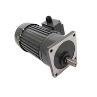 Moteur à engrenages à induction AC de petite taille 1/4HP 200W avec frein, faible bruit, triphasé électrique