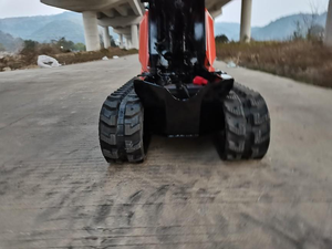 Compact Crawler Mini <b>Dumper</b> Hydraulic Tipping Carrier 700kg Payload 90HP Diesel <b>Track</b> Hauler for Construction Landscaping - Product Image 3