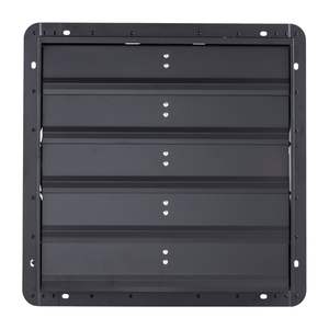 Ventilador de escape de obturador de 20 pulgadas Controlador de velocidad variable 3000 CFM Motor de CA Acero resistente de bajo ruido para cobertizo montado en la pared - Product Image 1