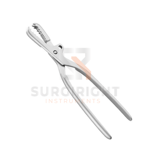 Pince à os réglable Farabeuf Lambotte 23 cm à mâchoires à cliquet en acier pour réduction osseuse orthopédique par Blush Surgical - Product Image 2