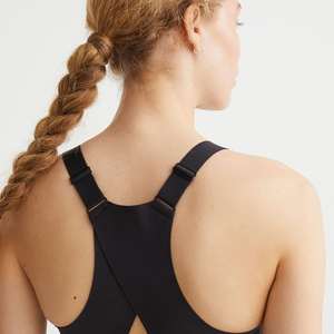 Sujetador deportivo de un solo hombro para mujer, talla grande, acolchado, de alto soporte, sin espalda, transpirable, con forro de algodón y elastano, ligero - Product Image 5