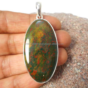 Colgante de Plata de Ley 925 con Granate, Chapado en Oro, Joyería Artesanal con Piedras para Collar de Compromiso - Product Image 1