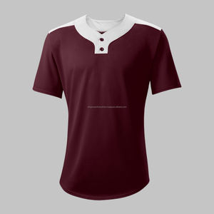 Maillot de baseball personnalisé de haute qualité tissu à mailles en polyester recyclable respirant à séchage rapide maillot de baseball unisexe - Product Image 2