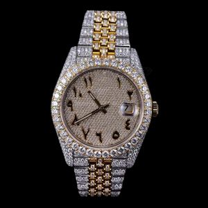 Reloj de Lujo con Diamantes Moissanite de Excelente Calidad y Cristal de Zafiro para Hombre, Estilo Hip Hop, Disponible en Grandes Cantidades - Product Image 1