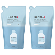 Illiyoon Ceramide Ato 6.0 Sapone Liquido Senza Profumo per Tutto il Corpo, Ricarica 500ml, Confezione da 2, Detergente Corpo Scontato - Product Image 1