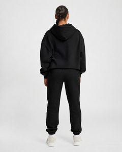 Sudadera con Capucha Oversize para Mujer 2026, Color Sólido, Forro Polar de Algodón, Manga Larga, Estilo Casual de Otoño, con Bolsillos - Product Image 2