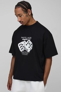 Camiseta Oversize para Hombre, Corte Cuadrado, Hombros Caídos, Estilo Urbano, Holgada, Algodón Grueso, Verano, Casual, Moda - Product Image 4