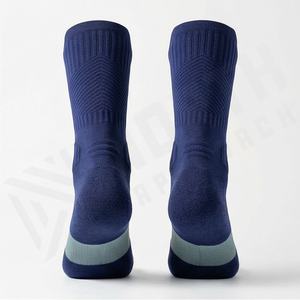 Chaussettes de course à compression, chaussettes de sport rembourrées pour hommes, respirantes, performantes, durables, douces, pour la salle de sport, couleur personnalisée, lot de paires - Product Image 2