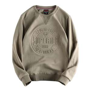 Suéter Deportivo Casual Unisex de Invierno, Nuevo Diseño, Apliques, Letras en Relieve 3D, Algodón Sólido, Corte Regular - Product Image 1