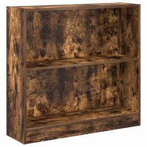 Bibliothèque rectangulaire moyenne en bois d'ingénierie chêne fumé – Collection de bibliothèques élégantes - Product Image 2