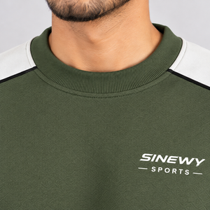 SINEWY Pull à capuche pour homme en molleton, coupe classique, manches raglan, 100 % coton tricoté, couleur unie, logo imprimé sur le devant, respirant, décontracté - Product Image 6