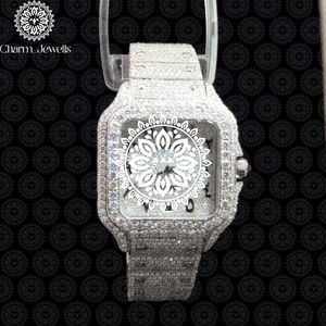 Charm_Jewells Luxury Stainless Steel Square <b>Watch</b> 38mm Sapphire Crystal Quartz Movement Analog Dial Women's Fashion Design - Product Image 1