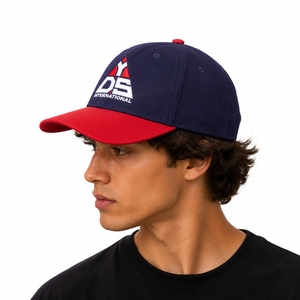 Unisex Custom Premium Embroidered Baseball Cap Adjustable <b>Strip</b> Custom Headwear Curved Brim Design Adjustable Back Closure - Product Image 3