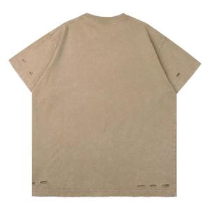 Camiseta Oversize de Hombre con Corte Holgado y Lavado Ácido, Cuello Redondo, Manga Corta, con Logo Frontal, en Varios Tamaños, Venta al por Mayor - Product Image 5