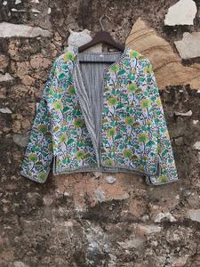 Nueva llegada chaqueta acolchada reversible forrada indio hecho a mano parche trabajo abrigos Boho chaqueta acolchada para mujer - Product Image 6