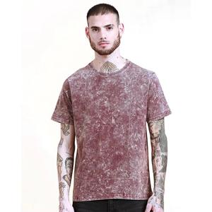 T-shirt 100 % coton délavé à l'acide pour homme, style vintage, décontracté, pour l'été et les activités de plein air, vente en gros, logo personnalisé, style urbain, respirant - Product Image 5