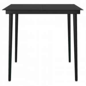 Juego de Comedor de Jardín de 5 Piezas en Ratán Sintético Gris, con Muchos Asientos para Comer al Aire Libre - Product Image 6