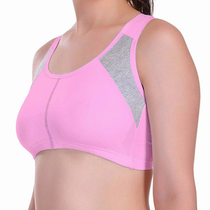 Soutien-gorge de sport pour femme en tissu doux, design offrant un bon maintien, vêtements de fitness, couleur unie, style simple - Product Image 3
